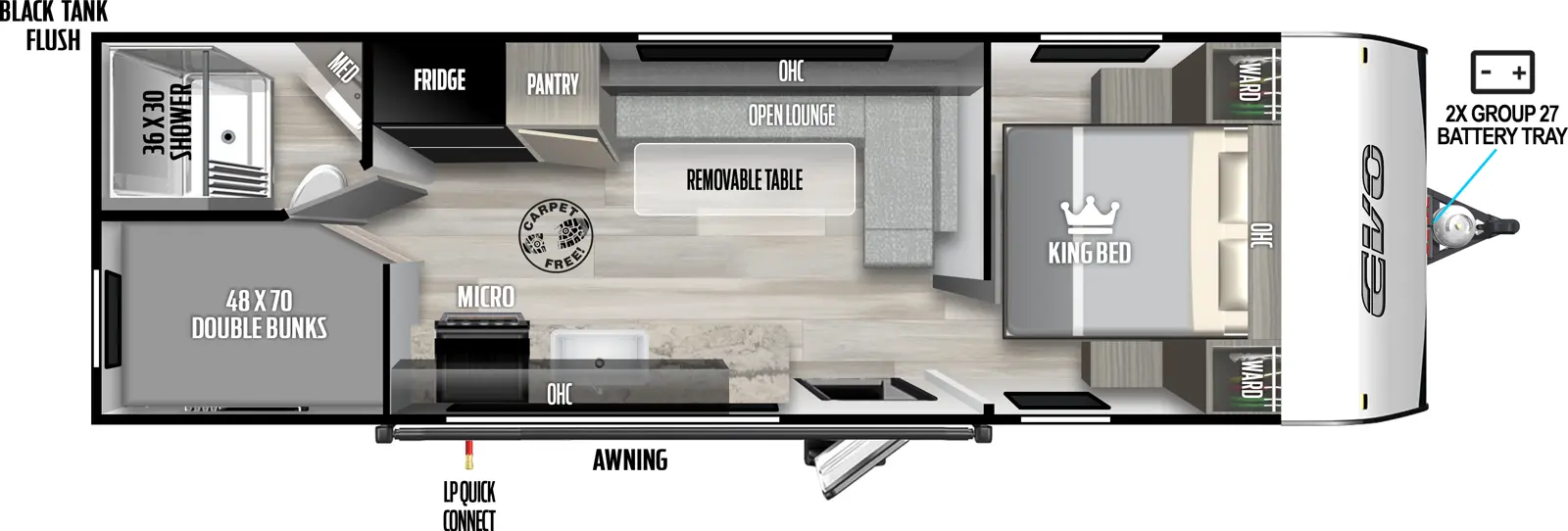 Evo East 24BH Floorplan